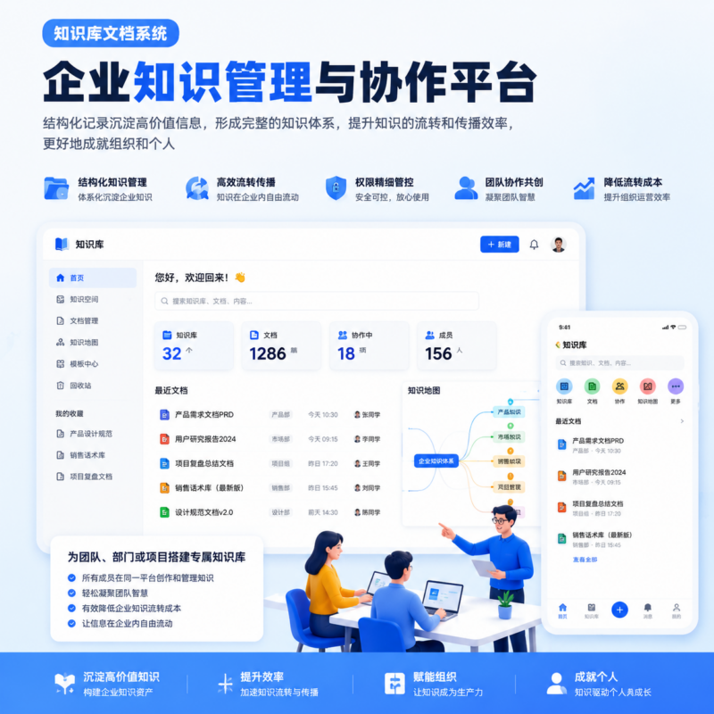 知识库文档系统一款基于ThinkPHP+FastAdmin开发的知识库文档系统-码程云-软件服务平台