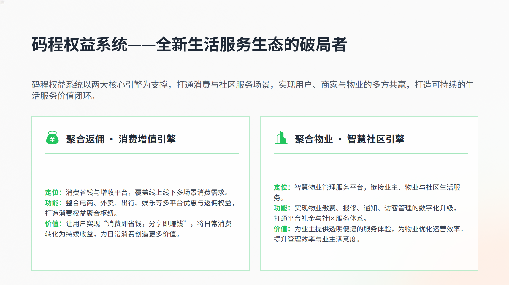 图片[4]-码程权益折扣礼金卡聚合CPS返利物业本地生活优惠团购商家入驻-码程云-软件服务平台